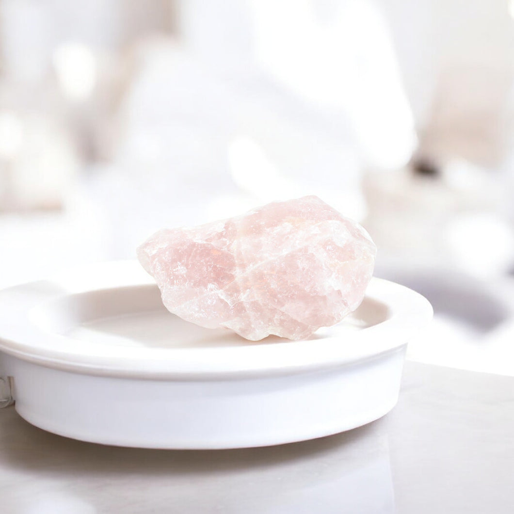 Rose quartz crystal chunk | ASH&STONE Crystals Shop Auckland NZ