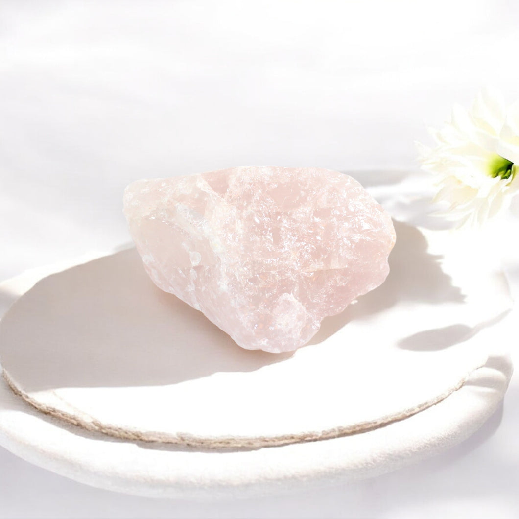 Rose quartz crystal chunk | ASH&STONE Crystal Shop Auckland NZ