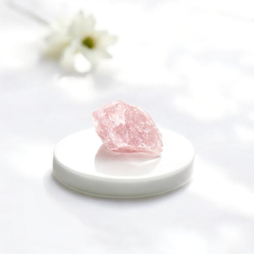 Rose quartz crystal chunk | ASH&STONE Crystal Shop Auckland NZ