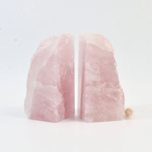 Rose quartz crystal bookends 2.43kg | ASH&STONE Crystals Shop Auckland NZ