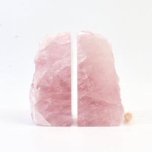 Rose quartz crystal bookends 2.43kg | ASH&STONE Crystals Shop Auckland NZ