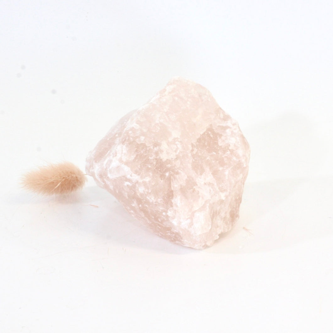 Rose quartz crystal chunk  ASH&STONE Crystals Shop Auckland NZ