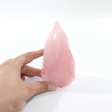 Load image into Gallery viewer, Rose quartz polished crystal flame | ASH&amp;STONE Crystal Shop Auckland NZ
