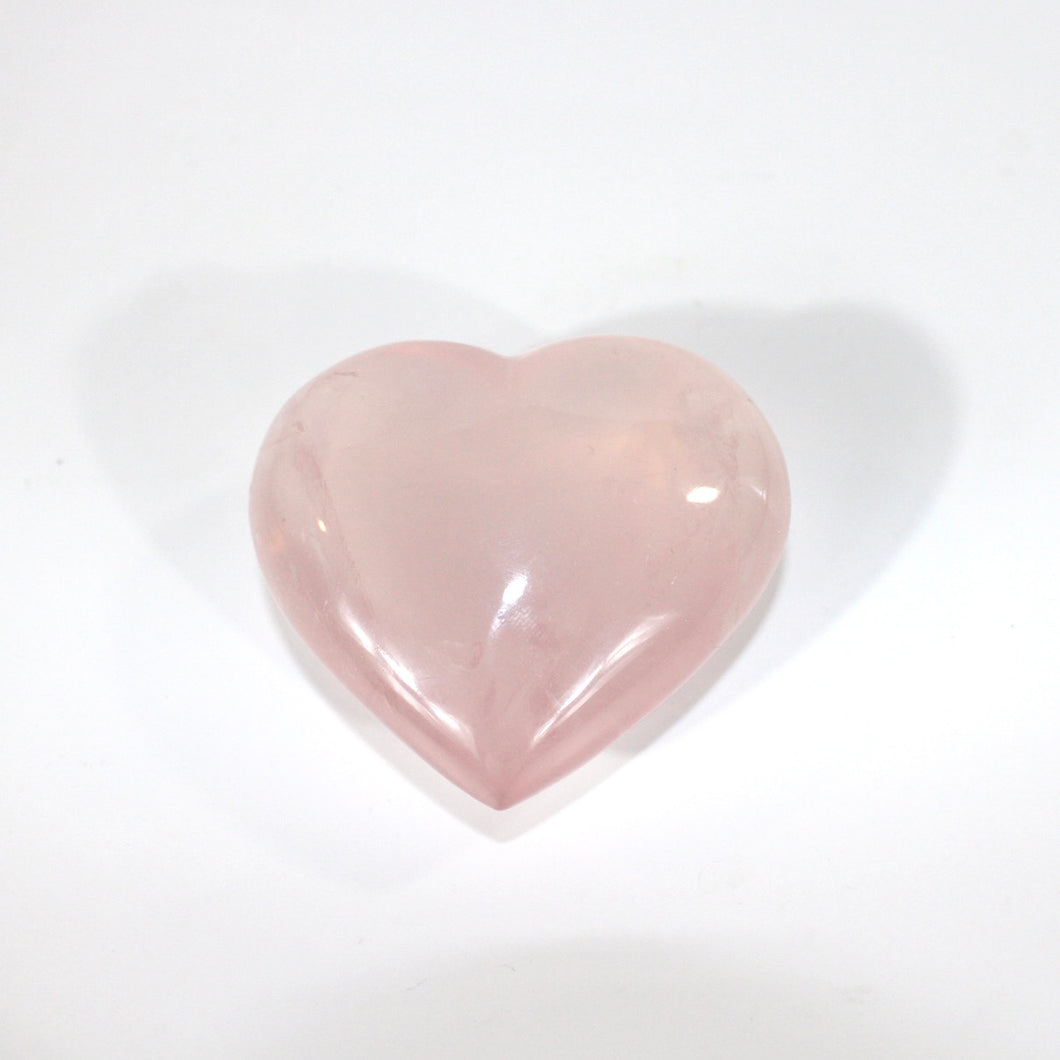 Rose quartz crystal heart | ASH&STONE Crystals Shop Auckland NZ