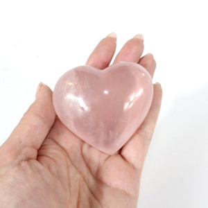 Rose quartz crystal heart | ASH&STONE Crystals Shop Auckland NZ