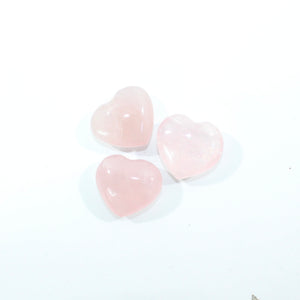 Rose quartz crystal heart | ASH&STONE Crystal Shop Auckland NZ