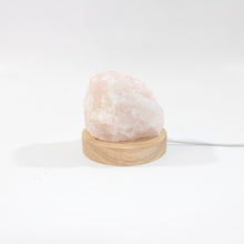 Load image into Gallery viewer, Rose quartz crystal lamp on LED base | ASH&amp;STONE Crystals Shop Auckland NZ
