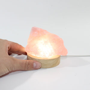 Rose quartz crystal lamp | ASH&STONE Crystal Shop Auckland NZ