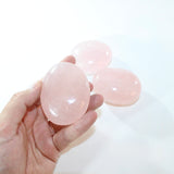 Rose quartz crystal palm stone | ASH&STONE Crystal Shop Auckland NZ