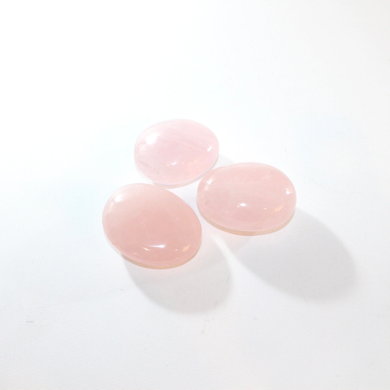 Rose quartz crystal palm stone | ASH&STONE Crystal Shop Auckland NZ