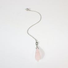 Load image into Gallery viewer, Rose quartz crystal pendulum | ASH&amp;STONE Crystals Shop Auckland NZ

