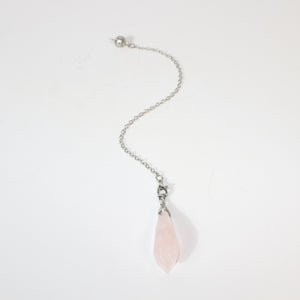 Rose quartz crystal pendulum | ASH&STONE Crystals Shop Auckland NZ