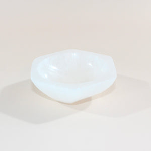 Selenite crystal hexagonal bowl | ASH&STONE Crystal Shop Auckland NZ