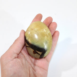 Septarian polished crystal palm stone  | ASH&STONE Crystals Shop Auckland NZ