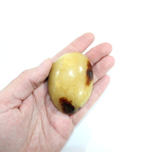 Septarian polished crystal palm stone | ASH&STONE Crystals Shop Auckland NZ