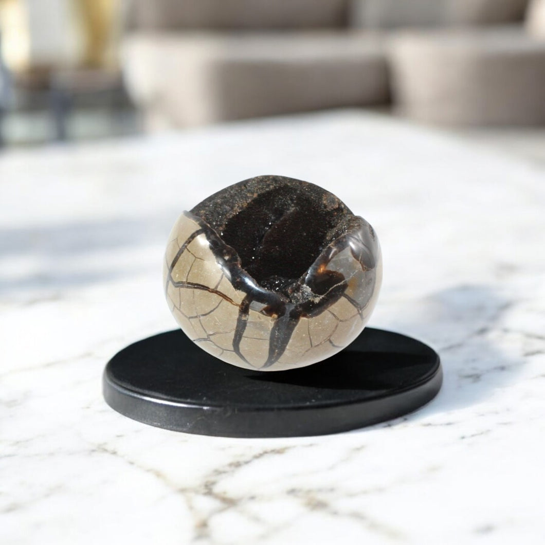 Septarian crystal sphere 2.1kg | ASH&STONE Crystal Shop Auckland NZ