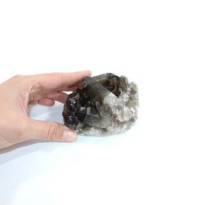 Smoky quartz crystal cluster | ASH&STONE Crystal Shop Auckland NZ