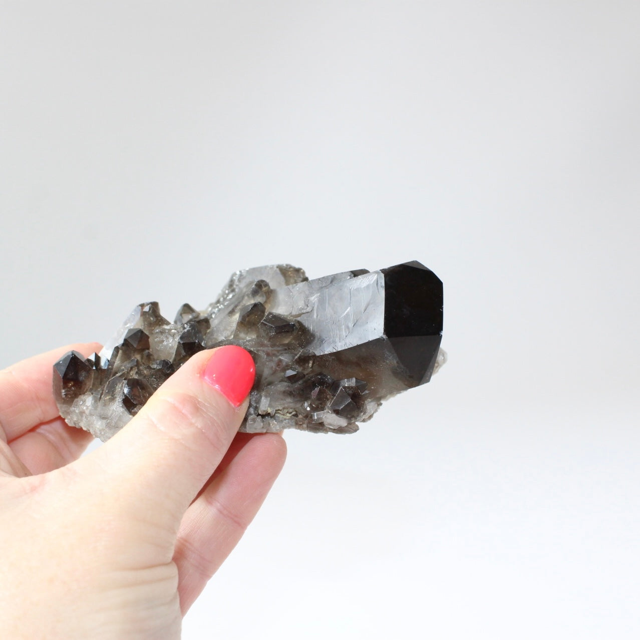 Smoky quartz crystal cluster | ASH&STONE Crystal Shop Auckland NZ