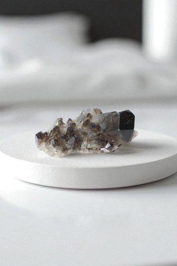 Smoky quartz crystal cluster | ASH&STONE Crystal Shop Auckland NZ
