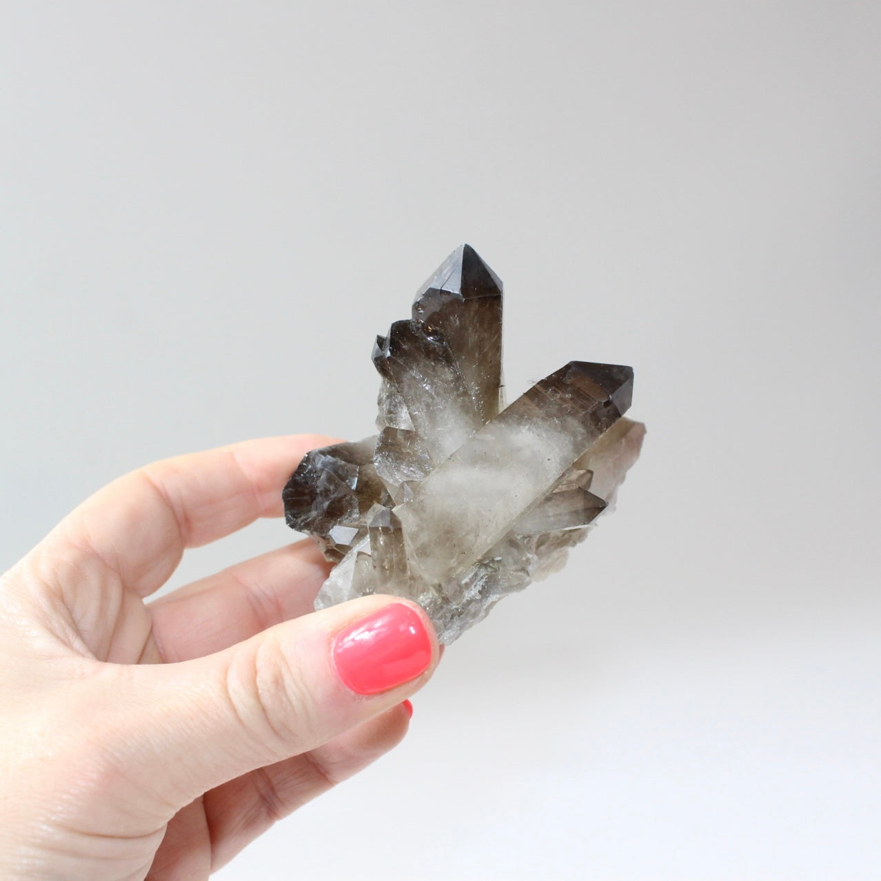 Smoky quartz crystal cluster | ASH&STONE Crystal Shop Auckland NZ