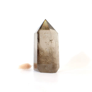 High grade smoky quartz polished crystal tower | ASH&STONE Crystals Shop Auckland NZ