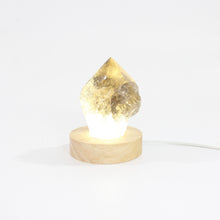 Load image into Gallery viewer, Smoky quartz crystal point on LED lamp base | ASH&amp;STONE Crystals Shop Auckland NZ
