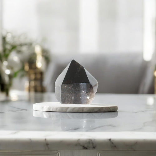 Smoky quartz crystal point | ASH&STONE Crystal Shop Auckland NZ