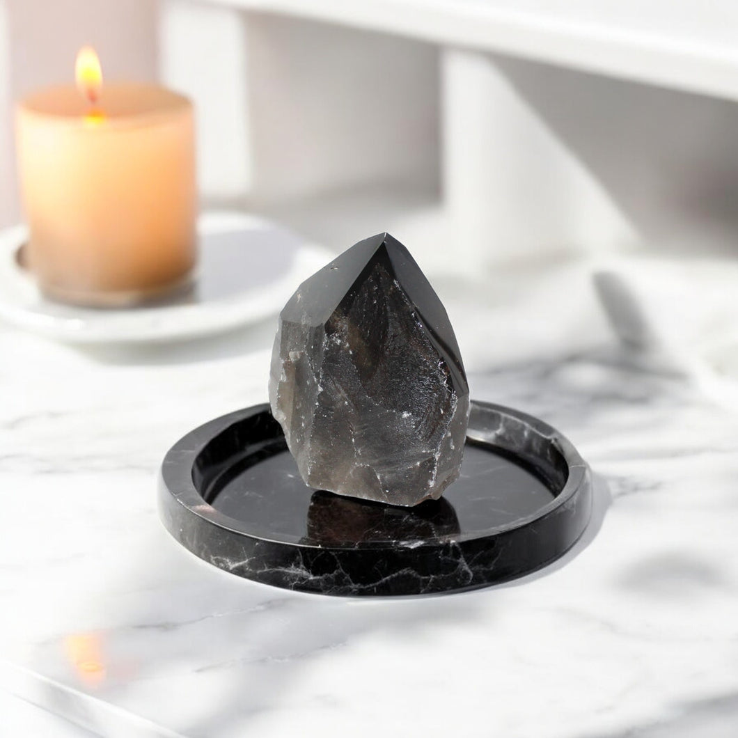 Smoky quartz crystal point | ASH&STONE Crystal Shop Auckland NZ