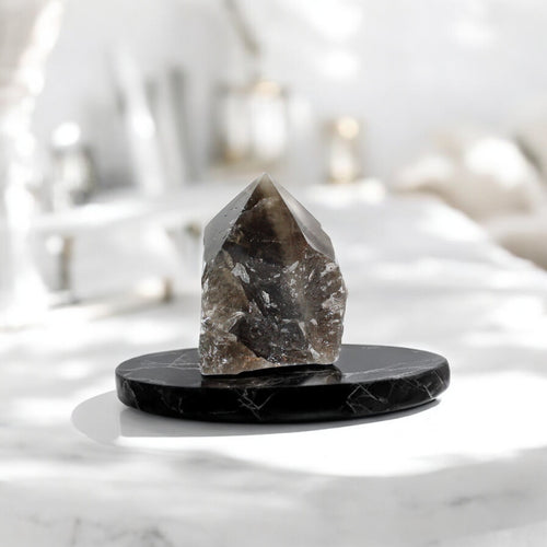 Smoky quartz crystal point | ASH&STONE Crystal Shop Auckland NZ