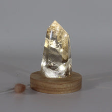 Load image into Gallery viewer, Smoky quartz crystal on LED lamp base | ASH&amp;STONE Crystals Shop Auckland NZ
