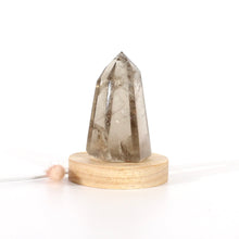 Load image into Gallery viewer, Smoky quartz crystal on LED lamp base | ASH&amp;STONE Crystals Shop Auckland NZ
