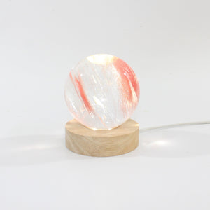 Strawberry obsidian sphere lamp | ASH&STONE Crystal Shop Auckland NZ