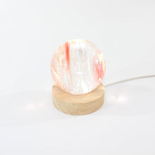 Load image into Gallery viewer, Strawberry obsidian sphere lamp | ASH&amp;STONE Crystal Shop Auckland NZ
