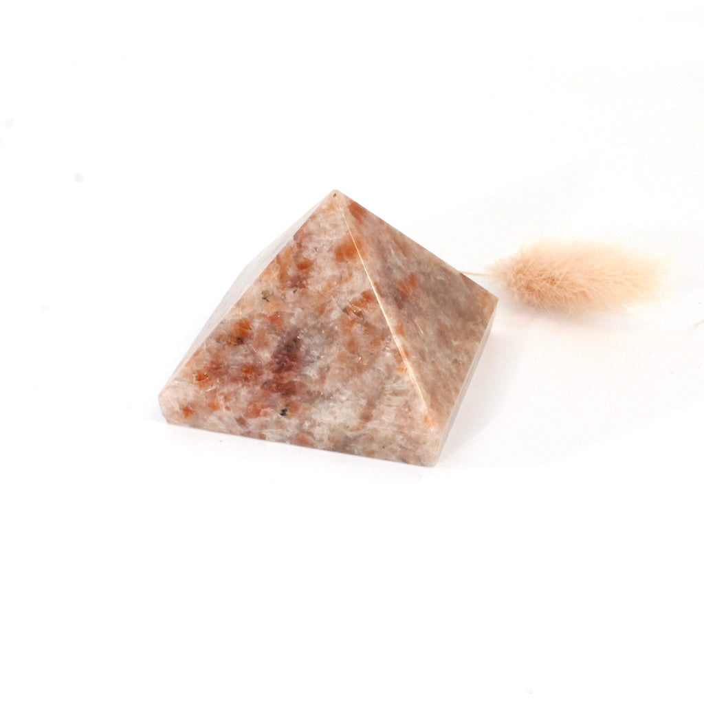Sunstone crystal pyramid | ASH&STONE Crystals Shop Auckland NZ