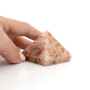 Sunstone crystal pyramid | ASH&STONE Crystals Shop Auckland NZ