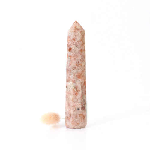 Sunstone polished crystal tower | ASH&STONE Crystals Shop Auckland NZ