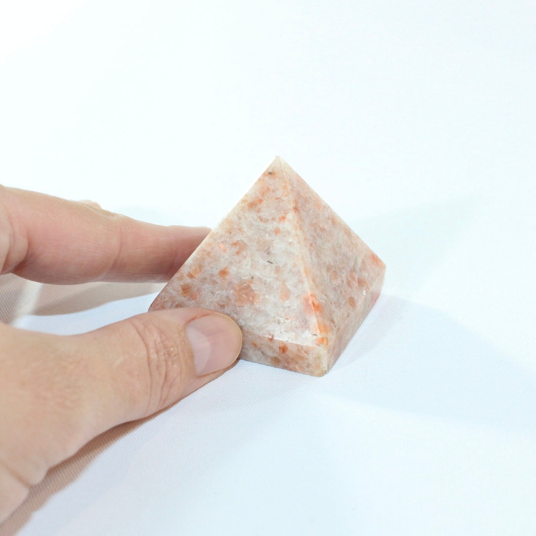 Sunstone polished crystal pyramid | ASH&STONE Crystal Shop Auckland NZ