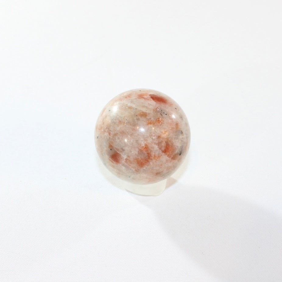 Sunstone polished crystal sphere on stand  | ASH&STONE Crystal Shop Auckland NZ