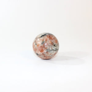 Sunstone crystal sphere with tourmaline inclusions | ASH&STONE Crystals Shop Auckland NZ