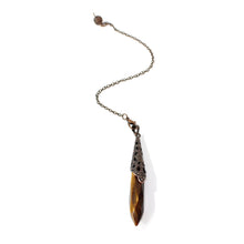 Load image into Gallery viewer, Tigers eye crystal pendulum | ASH&amp;STONE Crystals Shop Auckland NZ
