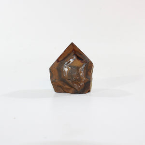 Tigers eye polished crystal point | ASH&STONE Crystal Shop Auckland NZ