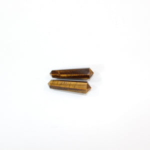 Tigers eye polished crystal double pointed | ASH&STONE Crystals Shop Auckland NZ