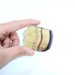 Yellow fluorite crystal slice | ASH&STONE Crystals Shop Auckland NZ