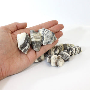 Zebra calcite raw crystal chunk | ASH&STONE Crystals Shop Auckland NZ
