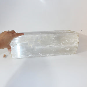 Extra large raw selenite crystal chunk / tower 17.4kg  | ASH&STONE Crystals Shop Auckland NZ