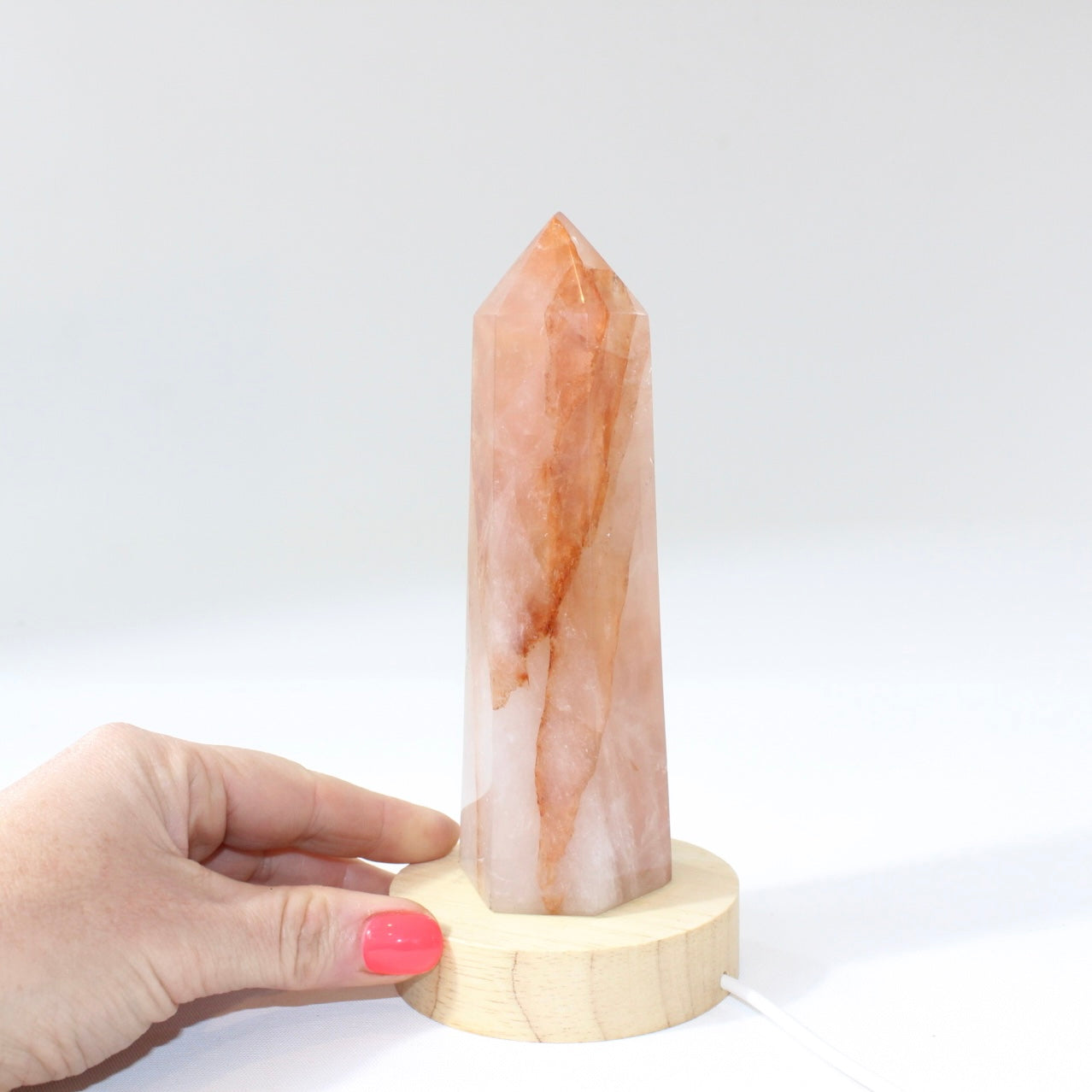 Fire quartz crystal Lamp tower. Free express shipping. Shop online from ASH&STONE crystal shop Auckland NZ. AfterPay available.