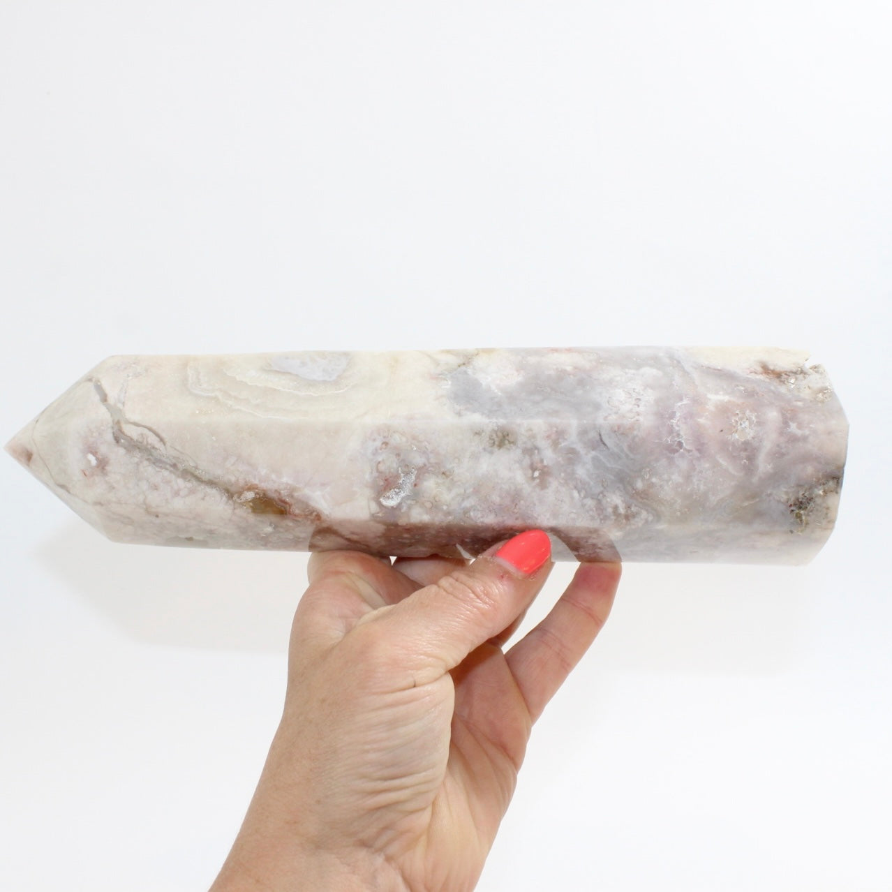 FLOWER Agate chunky polished crystal tower | ASH & STONE crystals online. Free express shipping. 