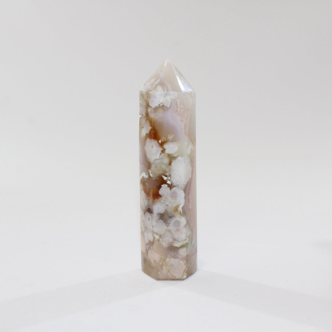 Flower agate tower  | ASH&STONE Crystal Jewellery Shop Auckland NZ