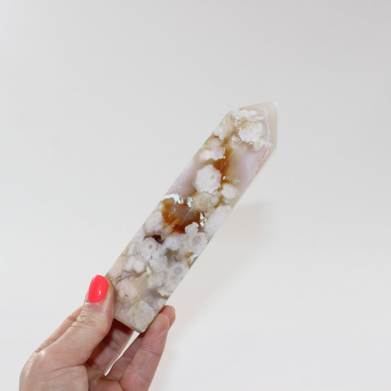 Flower agate tower  | ASH&STONE Crystal Jewellery Shop Auckland NZ