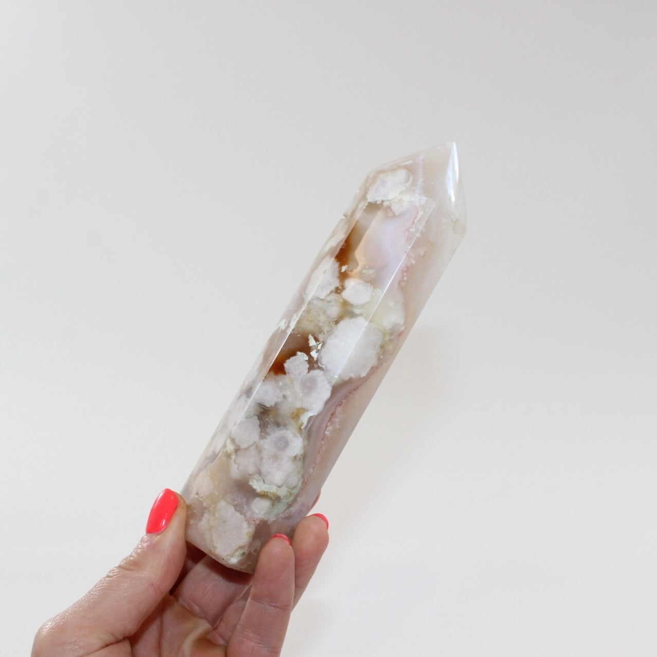 Flower agate tower  | ASH&STONE Crystal Jewellery Shop Auckland NZ